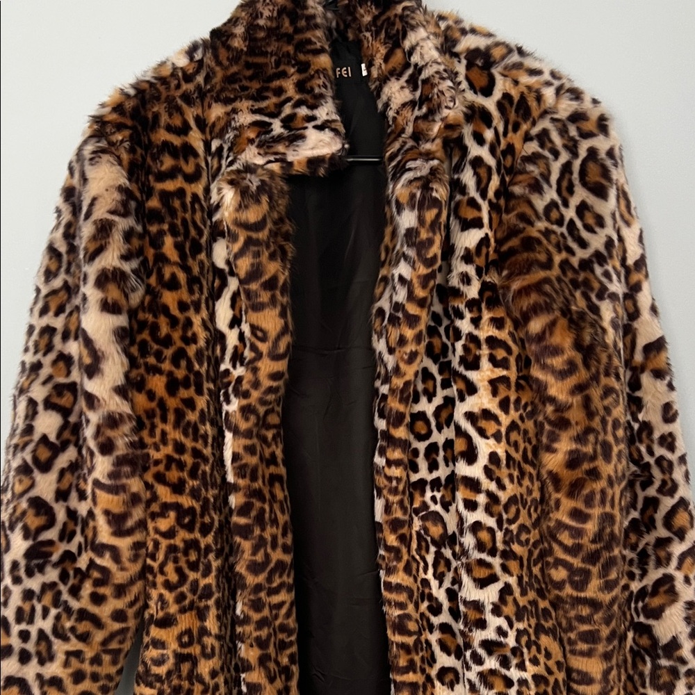 Leopard Print Teddy Jacket
